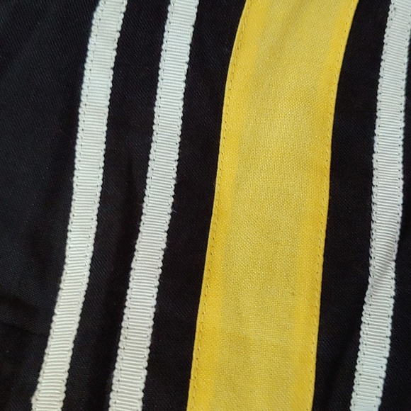 COLDWATER CREEK LINEN BLEND DRESS WITH RIBBON STRIPED DETAILS - Picture 6 of 9